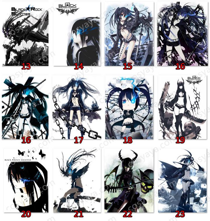 Black Rock Shooter BRS仮装コスチュームTシャツ