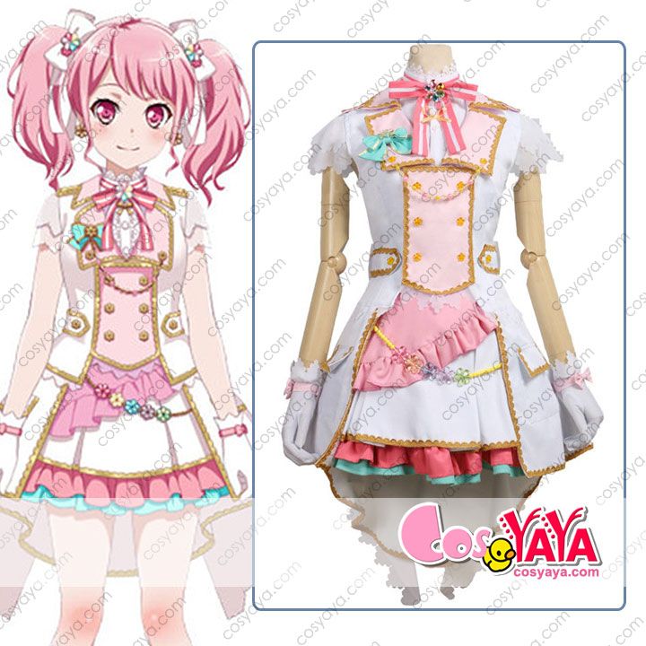 BanG Dream! 丸山彩 煌めくステージへ コスプレ衣装 アイドル バンドリ Pastel*Palettes