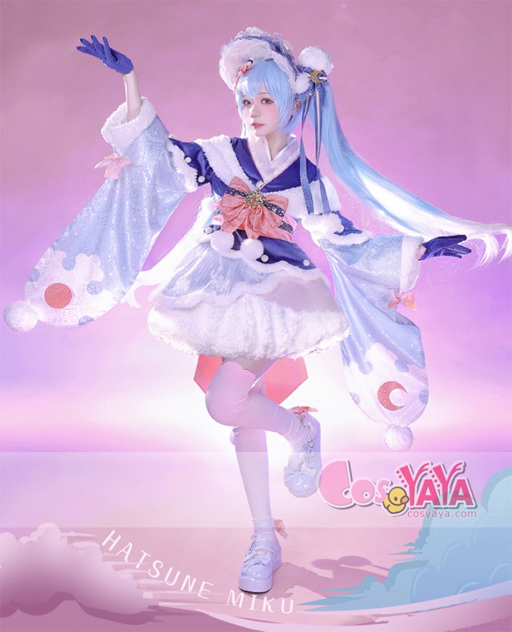 豪華版 雪ミク 2023 冬麗 コスプレ服（ふゆうらら）「SNOW MIKU 2023