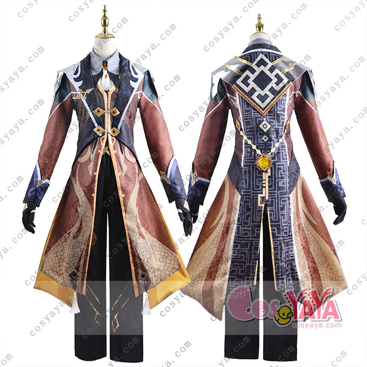 原神げんしん コスプレ ゲームキャラ 鐘離（ジョンリー）男性用フルセット衣装 Cosyaya通販
