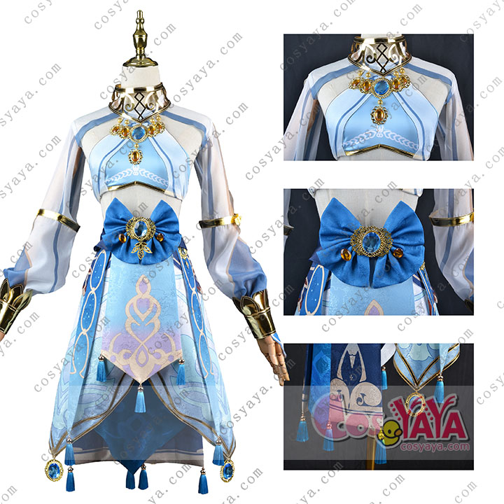 原神（げんしん）ニィロゥ コスチューム 青い衣装 女性用 西域（せいいき）ダンサー風 Cosyaya通販