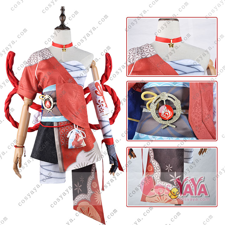 原神 げんしん genshin 稲妻「夏祭りの女王」宵宮 よいみや コスプレ衣装 コスチューム Cosyaya通販