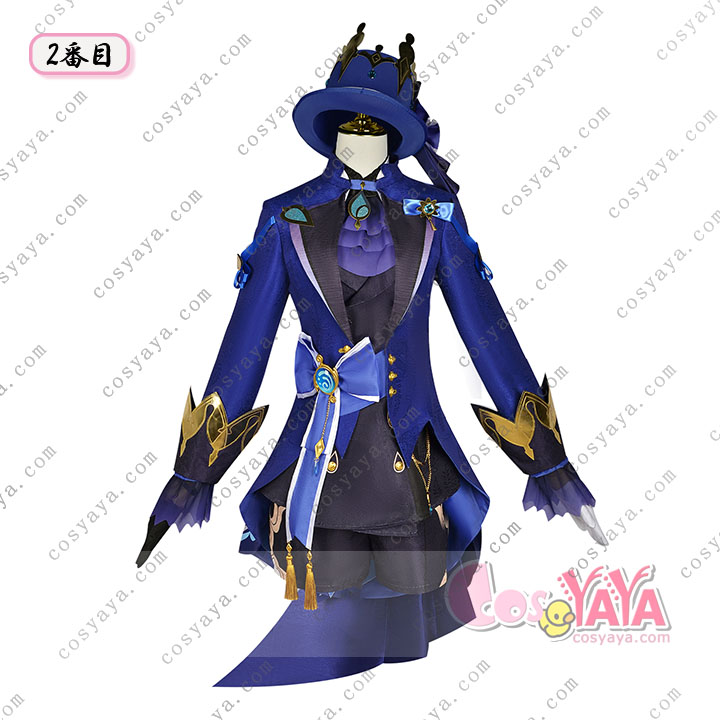 原神げんしん フリーナ/黒フリーナ コスプレ衣装 フルセットフォンテーヌ 水神 フォルカロス Focalors 道具コスチューム 変身 変装 仮装 アニメ