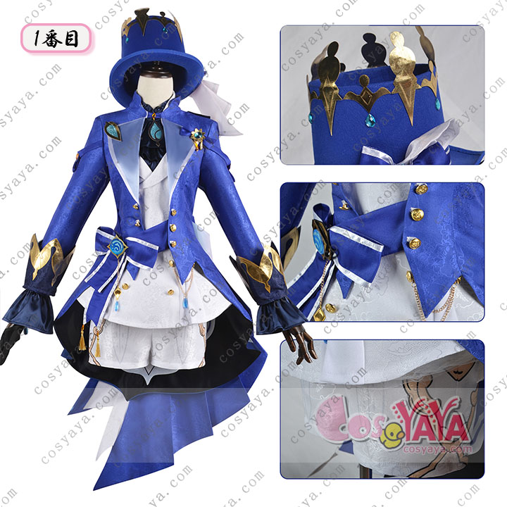 原神げんしん フリーナ/黒フリーナ コスプレ衣装 フルセットフォンテーヌ 水神 フォルカロス Focalors 道具コスチューム 変身 変装 仮装 アニメ
