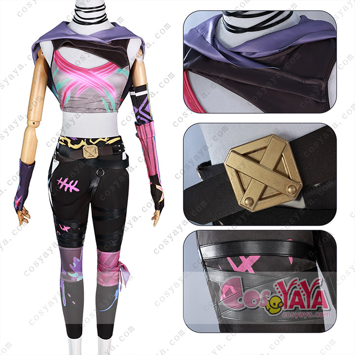 LOL ロル アーケイン Arcane：リーグ・オブ・レジェンド パウダー Jinx ジンクス 風 コスチューム コスプレ衣装 Cosyaya通販