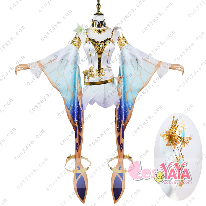 王者栄耀 Honor of Kings 貂蝉（ちょうせん） 金色の夏夜の夢 コスプレ衣装 Cosyaya通販