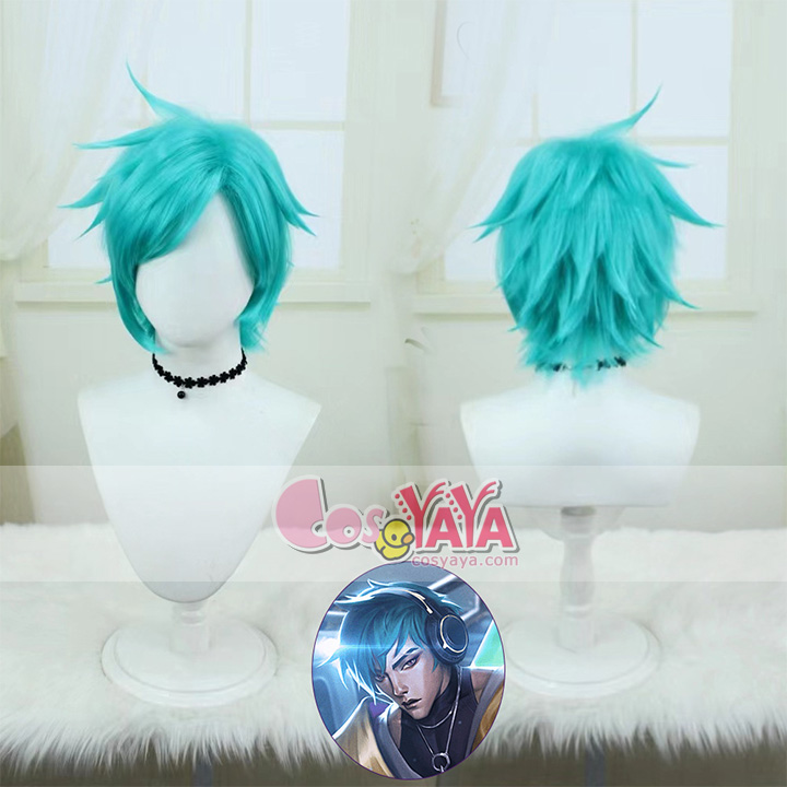 心の鋼 アフェリオス コスプレ ウイッグ LOL Aphelios HEARTSTEEL PARANOIA ウィッグ コスプレ