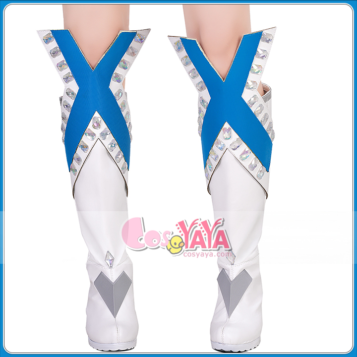 ホワイト・クイーン ハイヒールブーツ