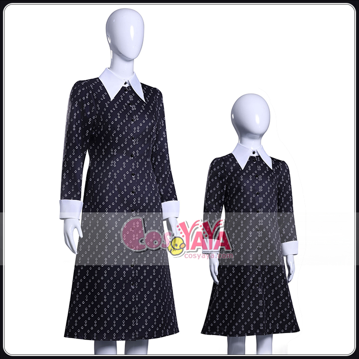 ウェンズデー 花柄ワンピース ハロウィーン