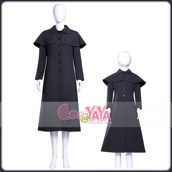 レディース ブラックロングコート コスプレ衣装
