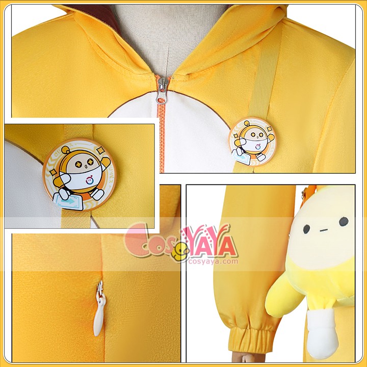 Eggy Party 卵小黄親友 cos 幸運児 黄色連体服