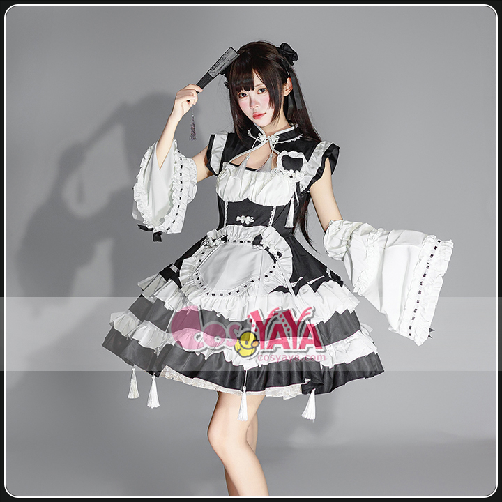 中華風 メイドドレス