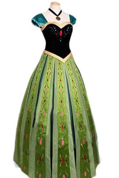 Frozen アナと雪の女王 アナ Anna cosplay プリンセスドレス コス衣装 