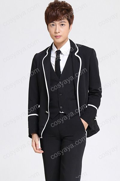 華麗な韓国男子 スーツ風高校制服コスプレ衣装 オシャレ メンズ スクール制服 仮装衣装