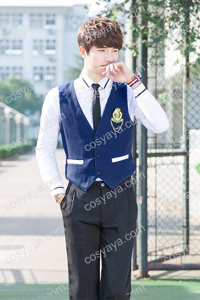 オシャレ韓国男子高校生制服 新品 海軍風コスプレ衣装 男女兼用オーダーメイド