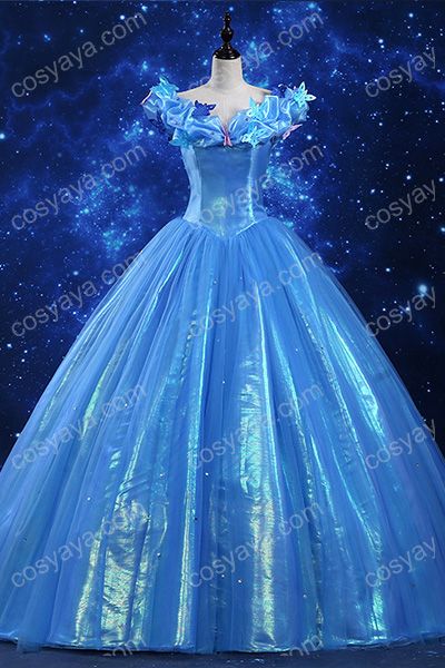 ディズニー シンデレラ 仮装 ドレス コスプレ衣装 プリンセス Cinderella シンデレラ 青い ロングドレス コス衣装