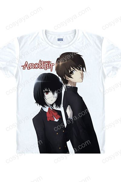 Another アナザー 見崎鳴 アニメｔシャツ キャラクターグッズ 半袖 榊原恒一 丸首 全面プリント短袖tシャツ