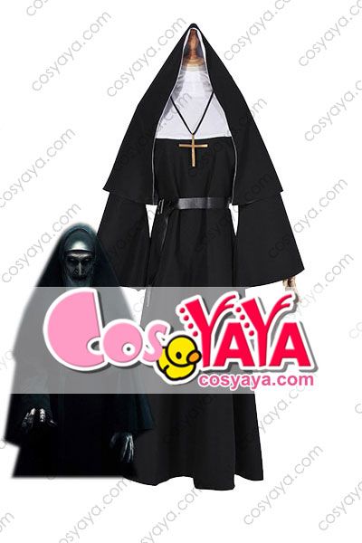 The Nun 死霊館のシスター コスプレ衣装 ホラー映画 ハロウィン シスター仮装 コス服 激安