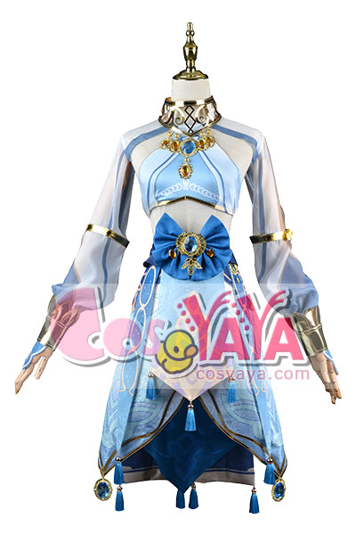 原神 Genshin ニィロウ-Nilou 西域ダンサー 青コスプレ衣装 コスチューム