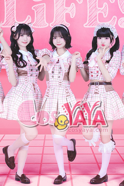 iLiFE!「超iLiVE!特別衣装」ピンク アイドルコスプレ衣装